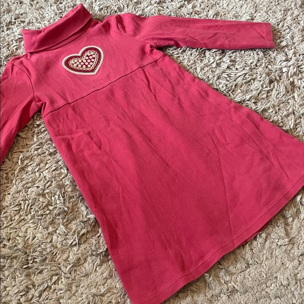 2009 Gymboree “Gingerbread Girl” Heart Turtleneck Dress, Size 6